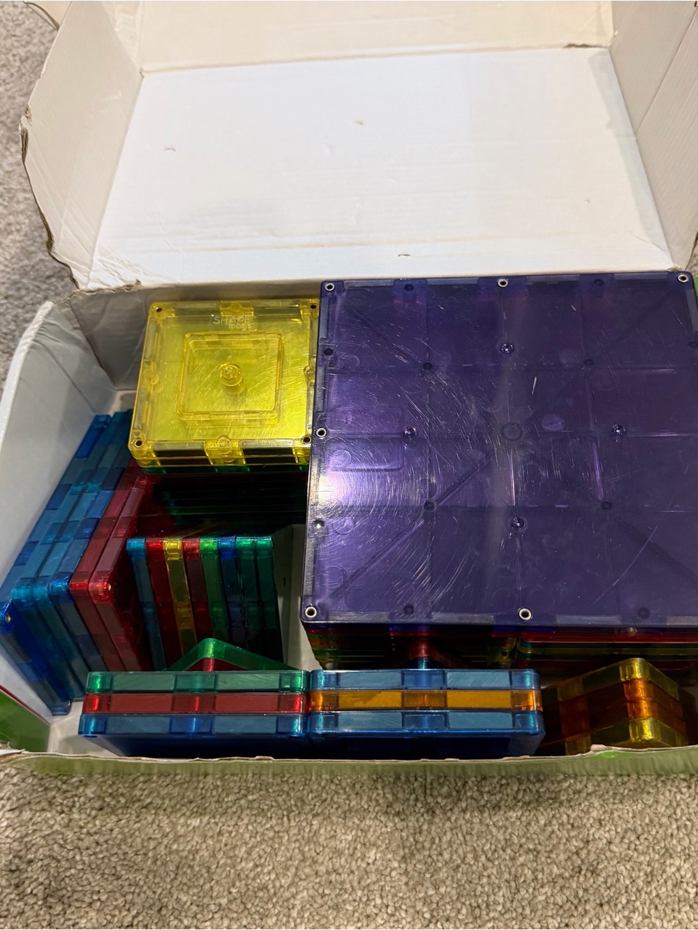 ShapeMags- Magnetic Building Tiles Set -60 piece set
